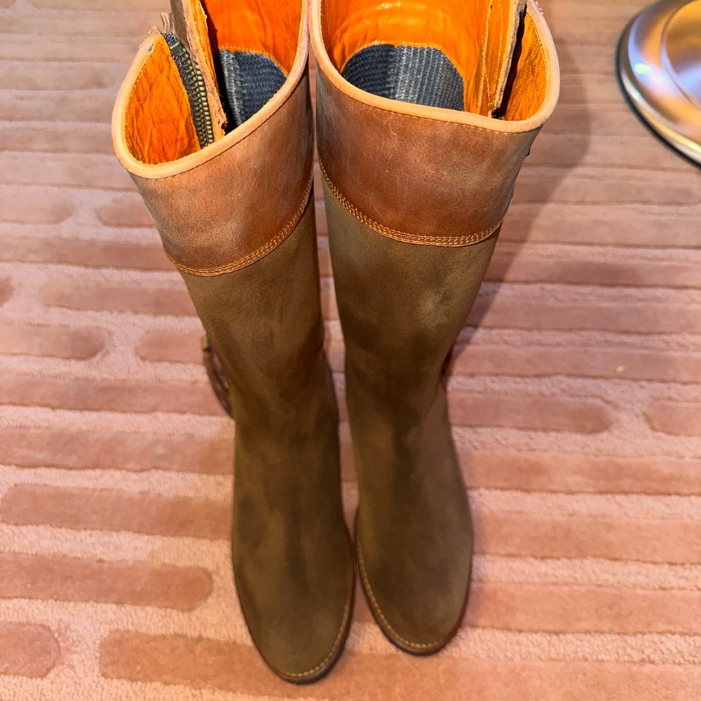 Penelope Chilvers Long Tassle Boots GENEROUS CALF - Tan! - Picture 2 of 10